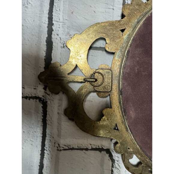 Set Angelus Jean-Francois Millet Farmer & Wife Convex Bubble Oval Glass Italy - Picture 14 of 15